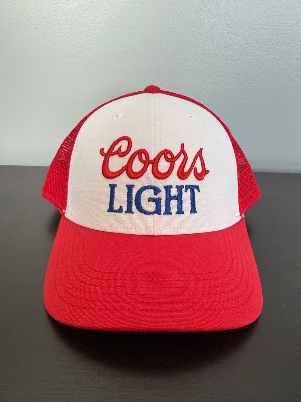 Coors Light Red and White Trucker Hat